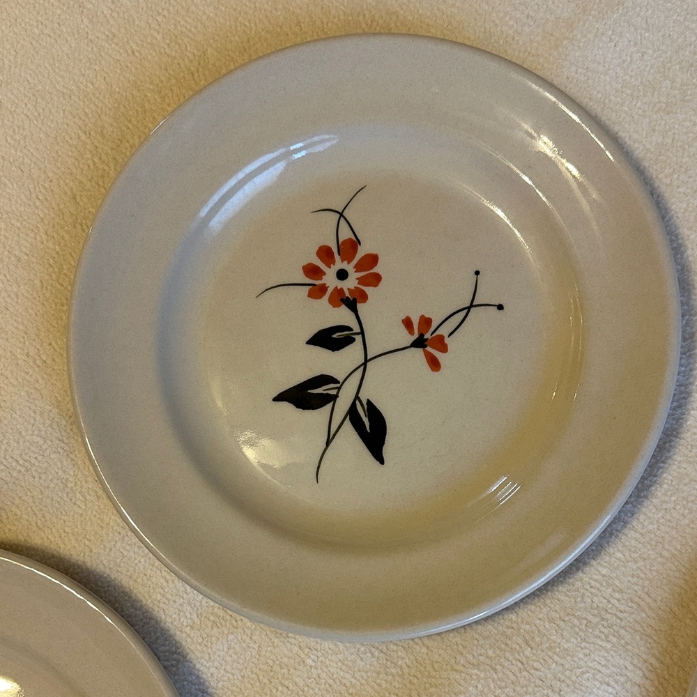 ZARA HOME Floral Dinner Plates Set of 4 - Picture 4 of 5